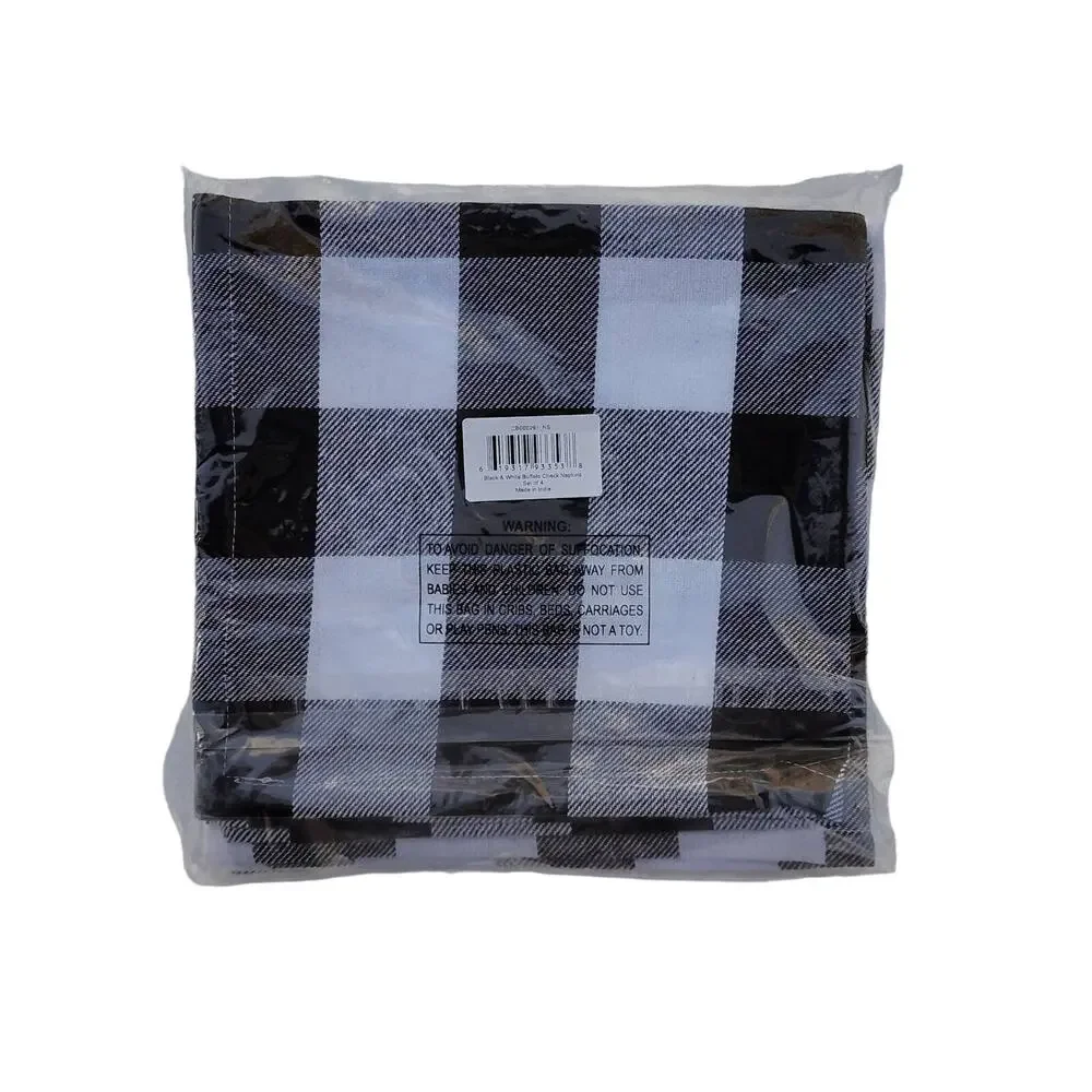 Cackleberry Home Buffalo Check Table Runner + 4 Napkins – NEW